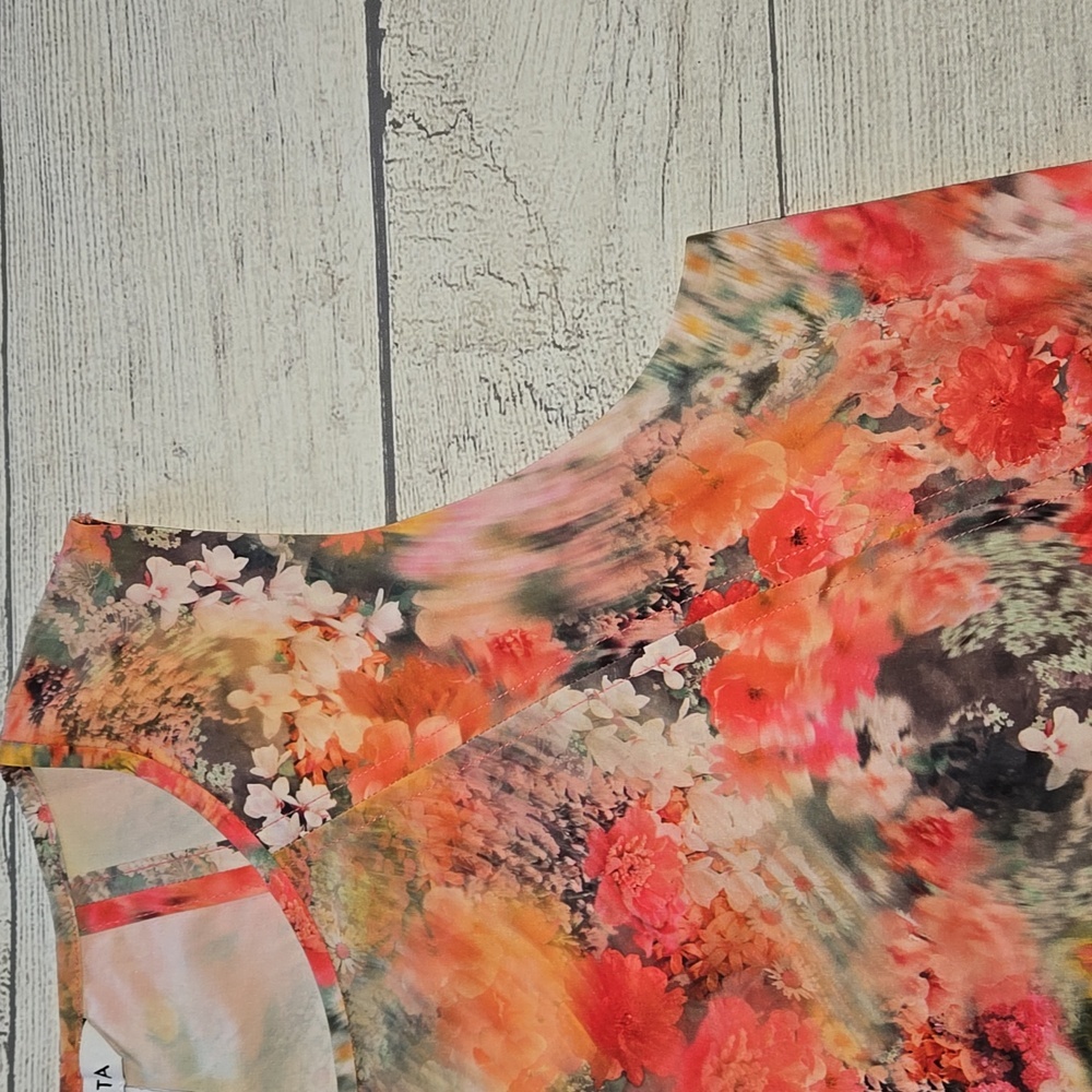 Athleta Refined Zephyr Tank & Brooklyn Printed Shorts Floral Print Set - Picture 6 of 16